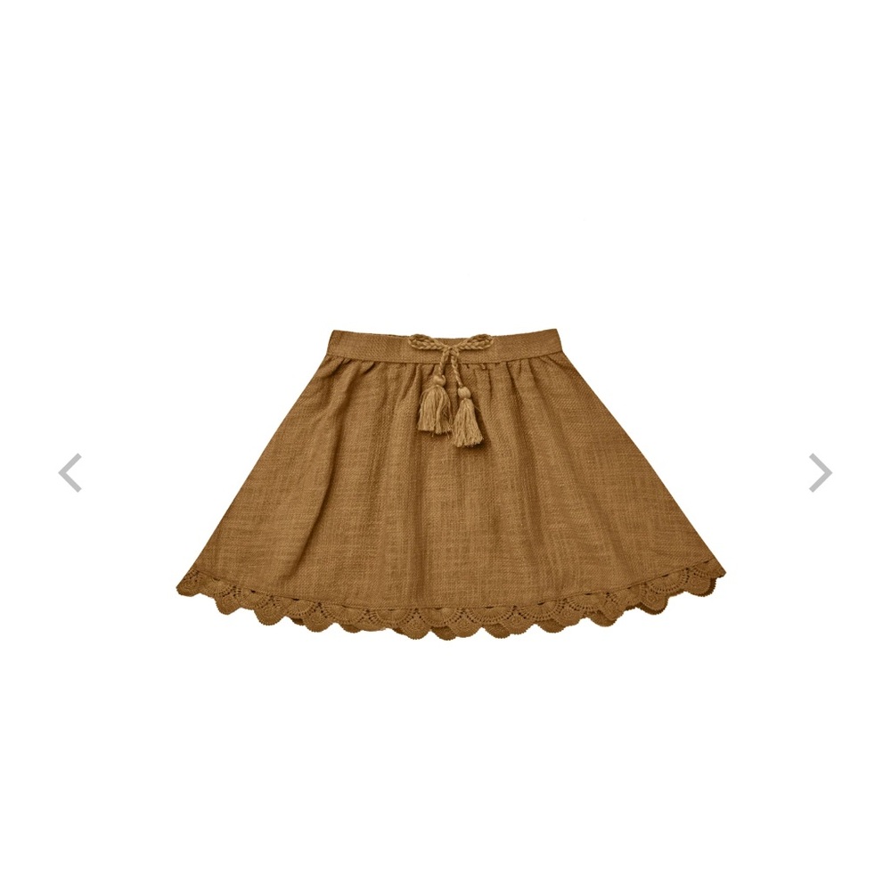RYLEE + CRU MINI SKIRT / CHARTREUSE